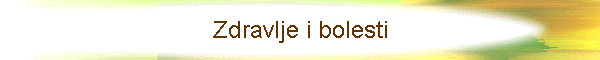 Zdravlje i bolesti